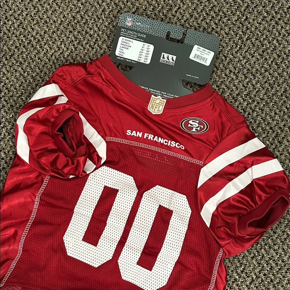NFL San Francisco 49ers Dog or Cat Jersey, Size: XX-Large - Picture 4 of 5